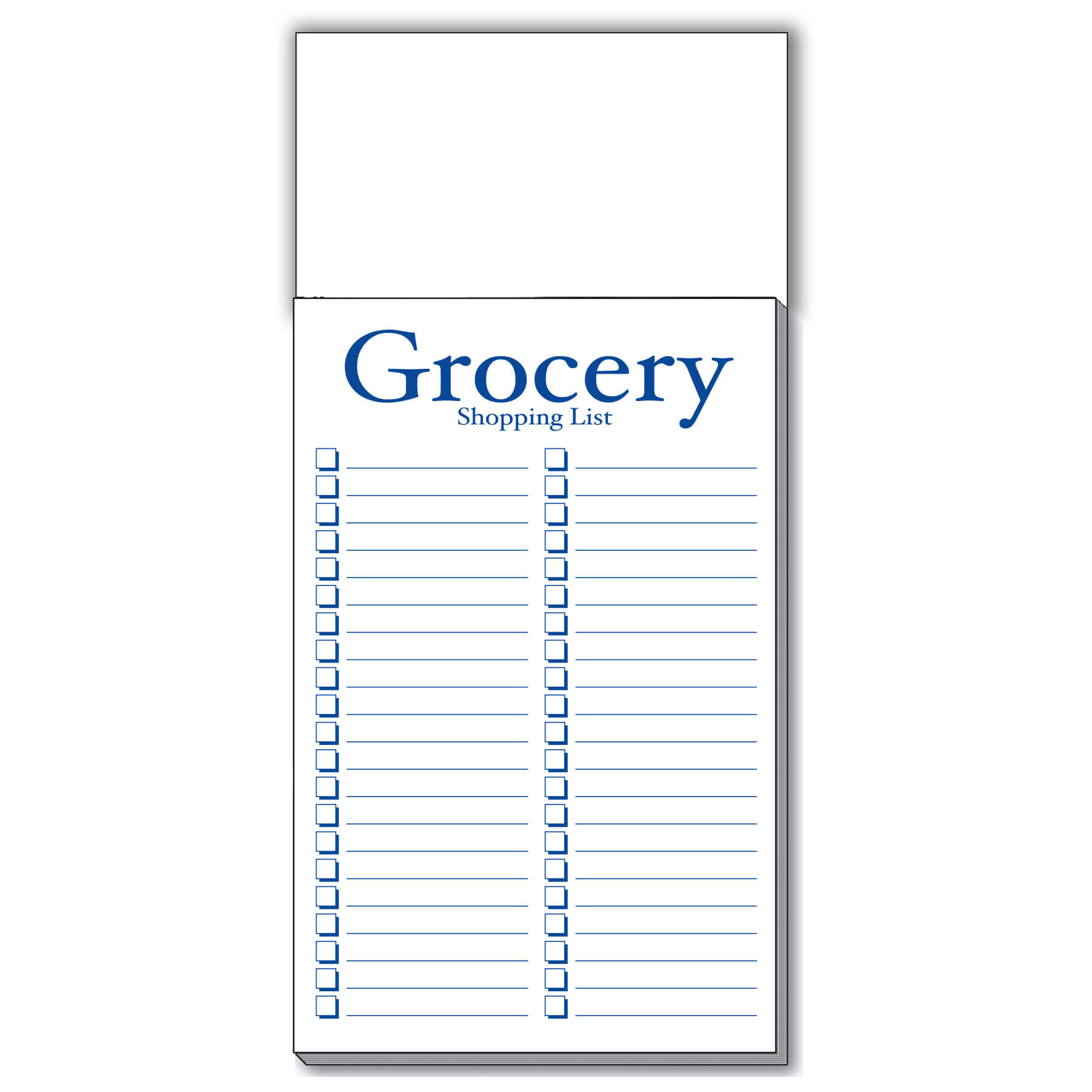 Blank Magnet with Grocery List Pad